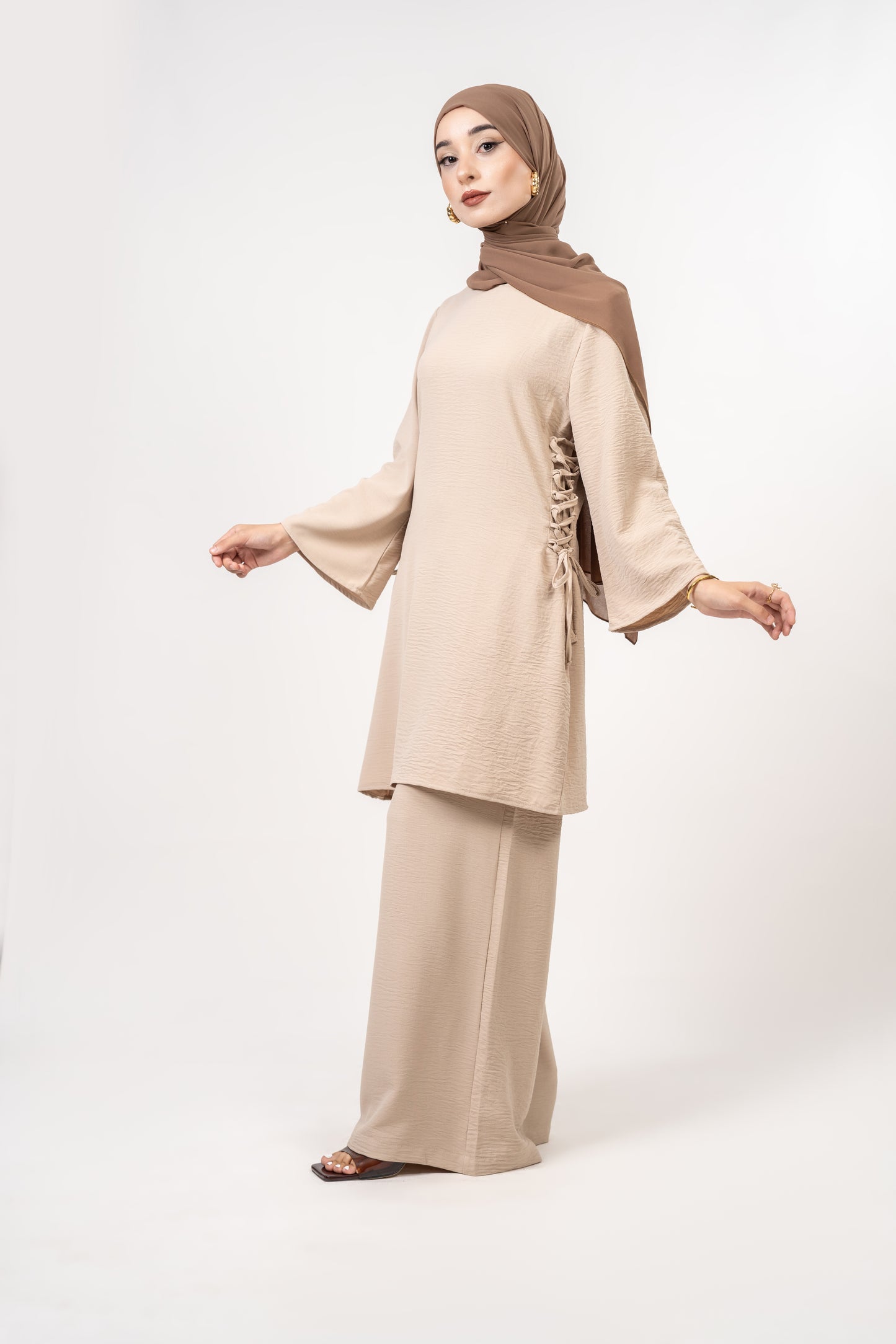 2 piece Beige co-ord set