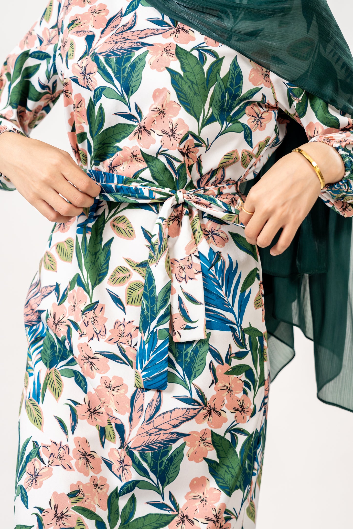 Tropic print dress