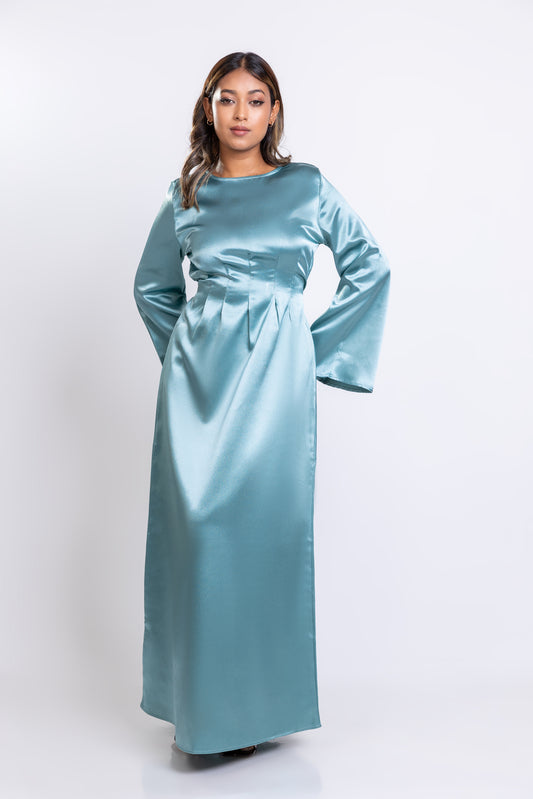 Light Teal Dart waist maxi