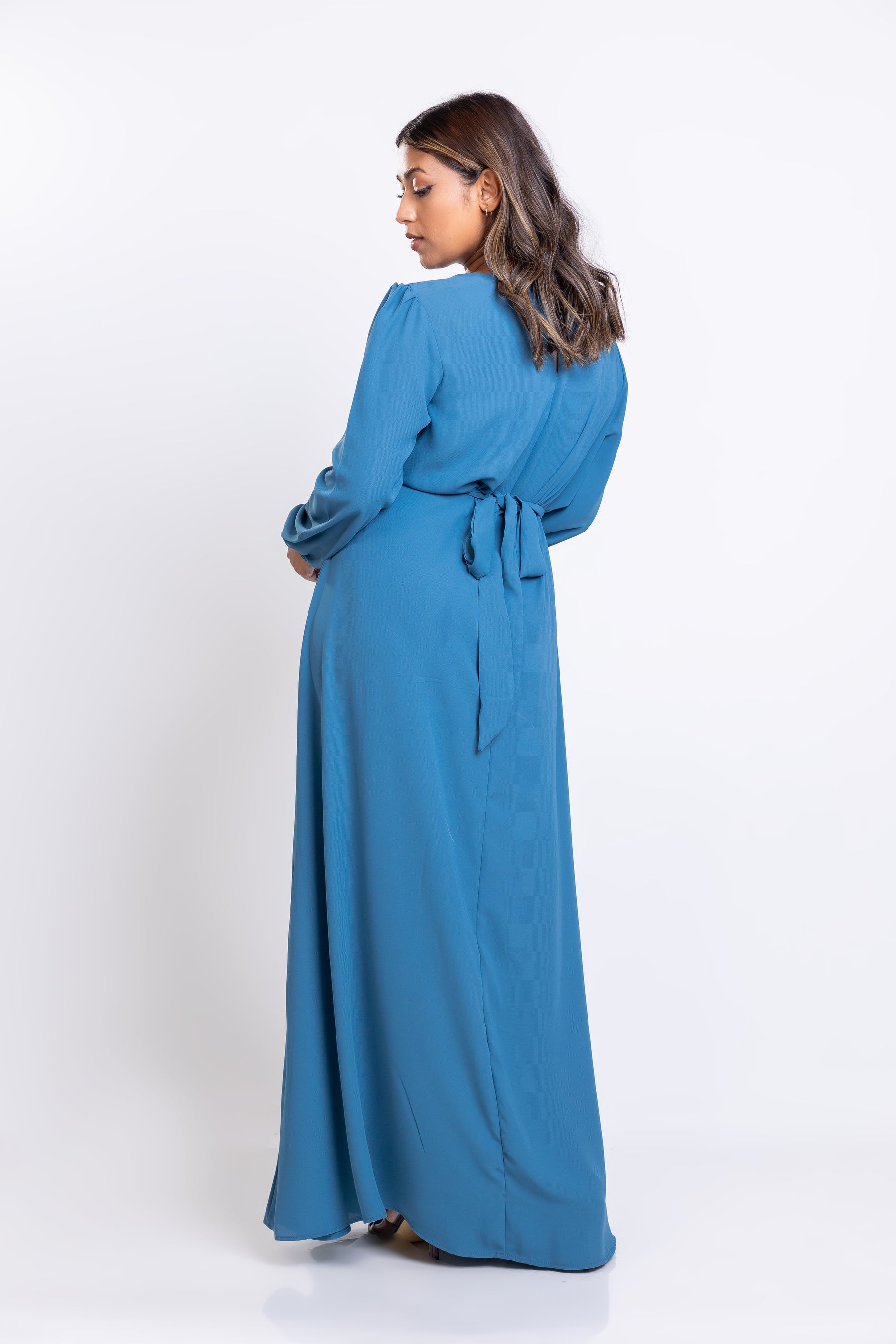 Blue Georgette Tie-waist maxi Ismalabelsl Blue Georgette Tie-waist maxi Ismalabelsl