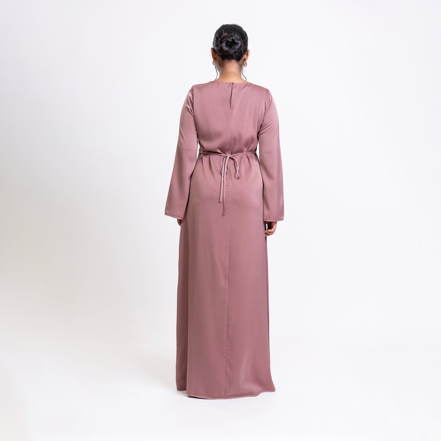 Pink front lace dress